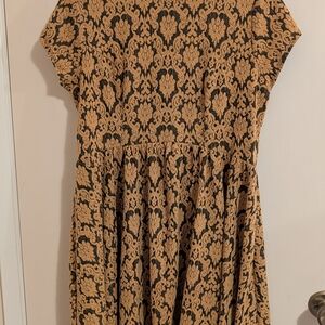 Target Black and Tan Midi Dress